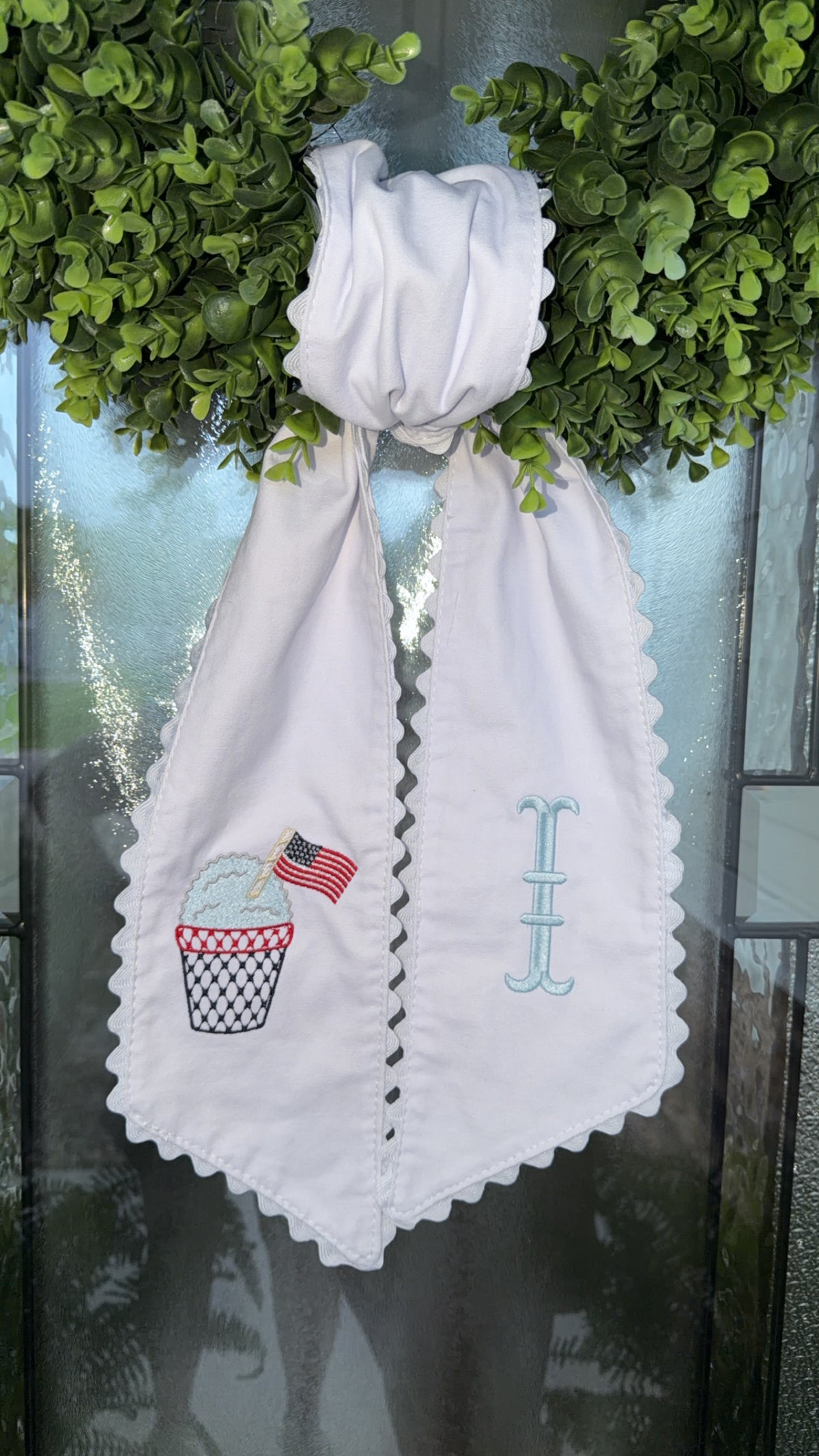 RR wreath sash